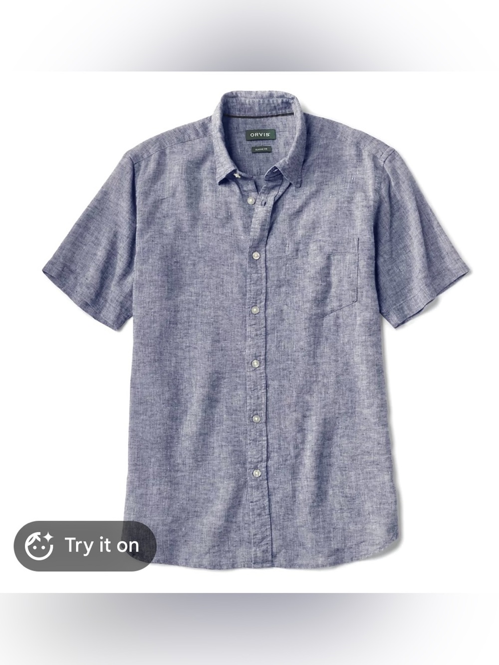Orvis Linen Button Down Shirt